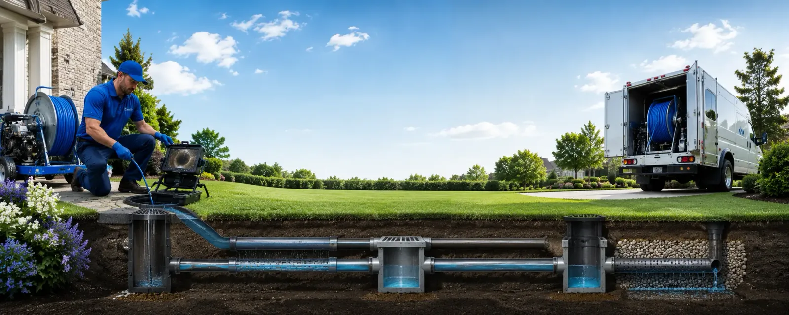 Outdoor drain cleaning information for Boston, IN
